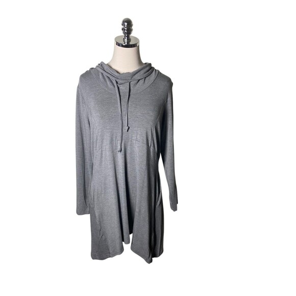Papa Vancouver Cowl Sweatshirt Women's Size Medium Gray Bamboo Blend - Picture 1 of 8